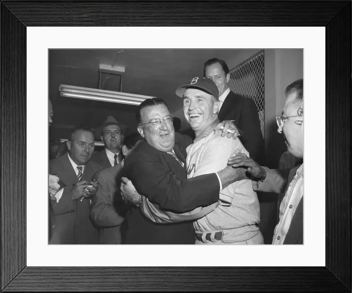 Framed Print : Dodger's Management Celebrating World Series Win Framed Print : Dodger's Management Celebrating World Series Win