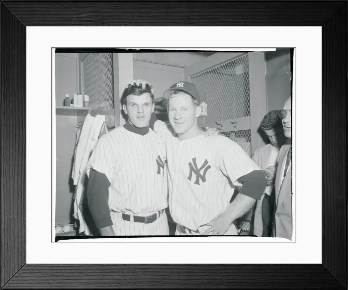 Framed Print : Moose Skowron Posing with Whitey Ford Framed Print : Moose Skowron Posing with Whitey Ford