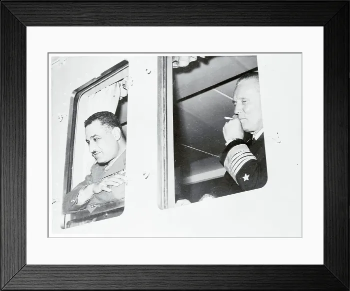 Framed Print : Nasser and Tito at the Suez Canal Framed Print : Nasser and Tito at the Suez Canal