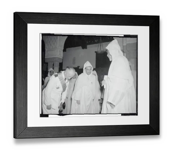 Framed Print : Sultan and French Resident Framed Print : Sultan and French Resident