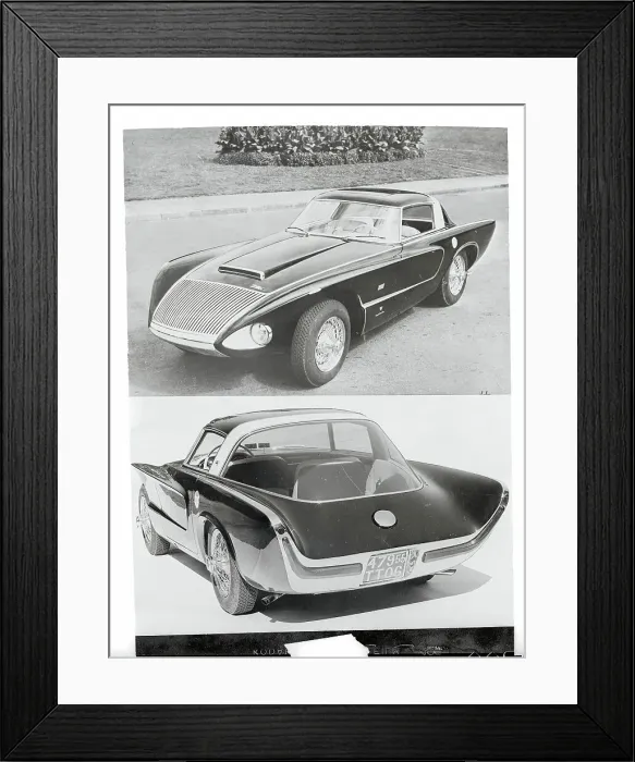 Framed Print : Front and Rear View of a Car Framed Print : Front and Rear View of a Car