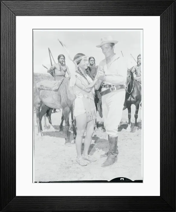 Framed Print : Dana Andrews Holding a Woman's Hands Framed Print : Dana Andrews Holding a Woman's Hands