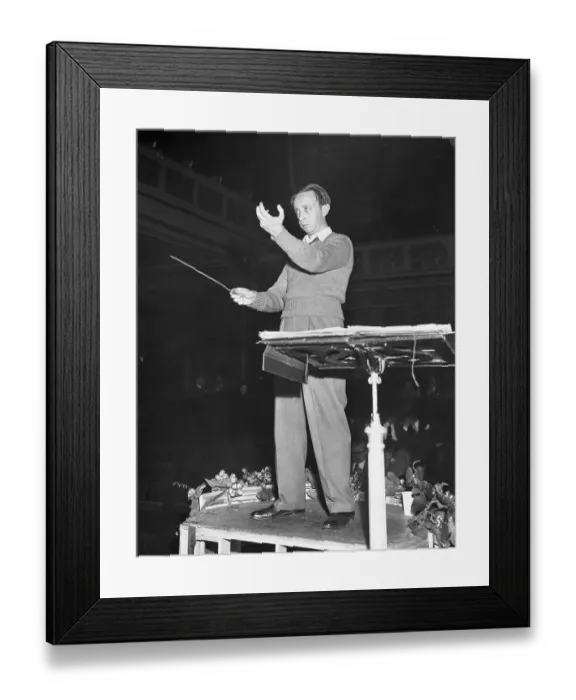 Framed Print : Morton Gould Conducting an Orchestra Framed Print : Morton Gould Conducting an Orchestra