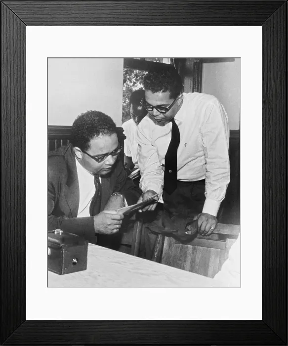 Framed Print : Observers at Emmett Till Murder Trial Framed Print : Observers at Emmett Till Murder Trial