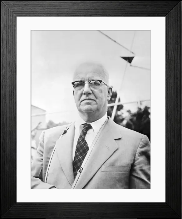 Framed Print : Portrait of R. Buckminster Fuller