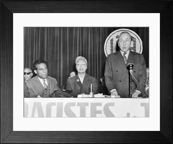 Framed Print : Josephine Baker on Panel in Assembly Room Framed Print : Josephine Baker on Panel in Assembly Room
