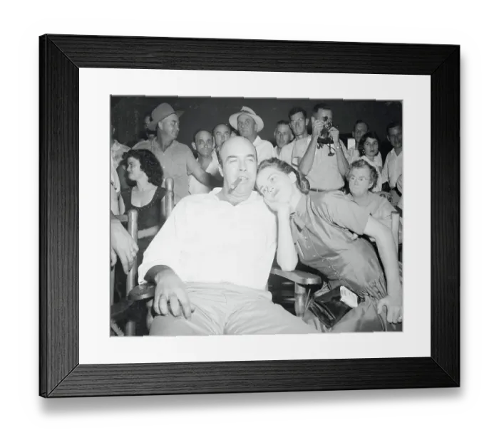 Framed Print : J.W. Milam and Wife at Trial