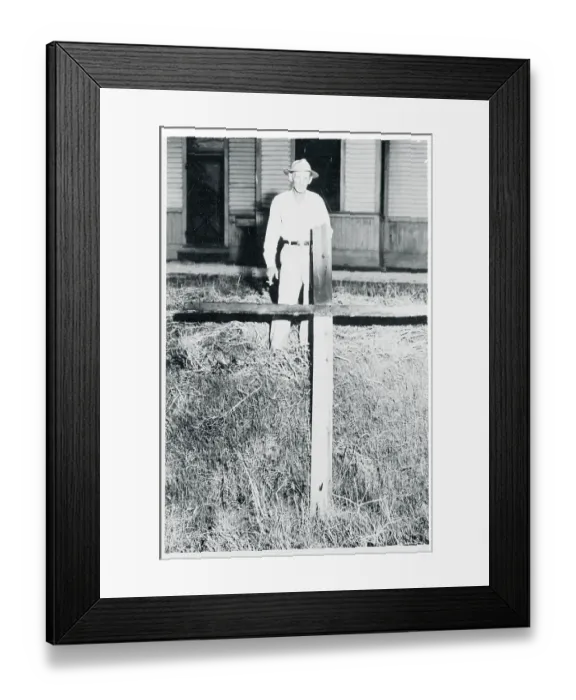 Framed Print : Burned Cross Framed Print : Burned Cross