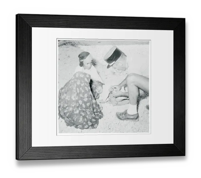 Framed Print : Medical Officer Checking a Crying Baby Framed Print : Medical Officer Checking a Crying Baby