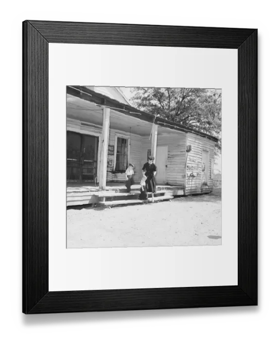 Framed Print : Mrs. Roy Bryant Leaving Building with Sons Framed Print : Mrs. Roy Bryant Leaving Building with Sons