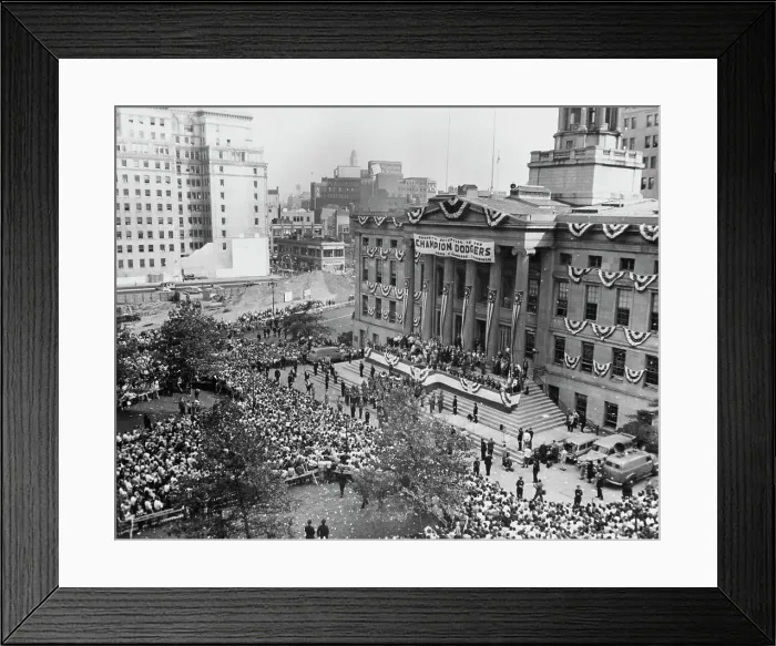 Framed Print : Dodger Victory Celebration Day Framed Print : Dodger Victory Celebration Day