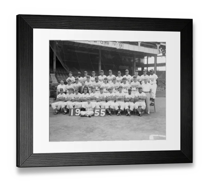 Framed Print : Team Portrait of the Brooklyn Dodgers Framed Print : Team Portrait of the Brooklyn Dodgers