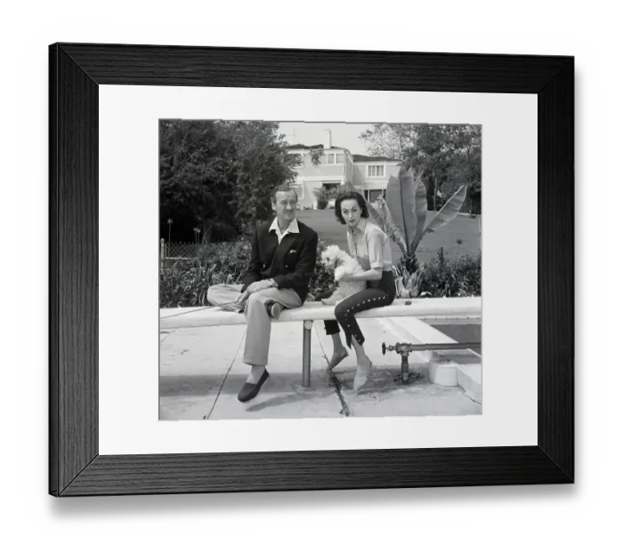 Framed Print : The Nivens With Poodle Tosca Framed Print : The Nivens With Poodle Tosca