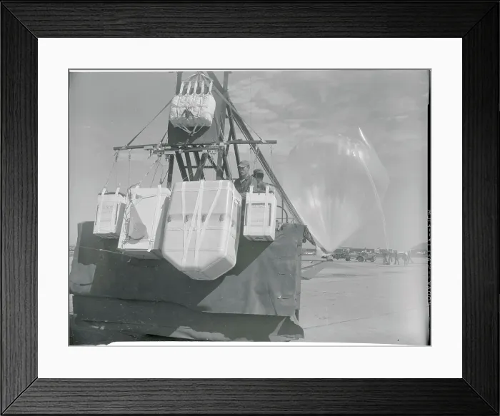 Framed Print : Men Checking Weather Instruments Framed Print : Men Checking Weather Instruments