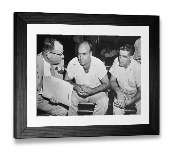 Framed Print : Defendants Plead Innocent in Murder of Emmett Till Framed Print : Defendants Plead Innocent in Murder of Emmett Till