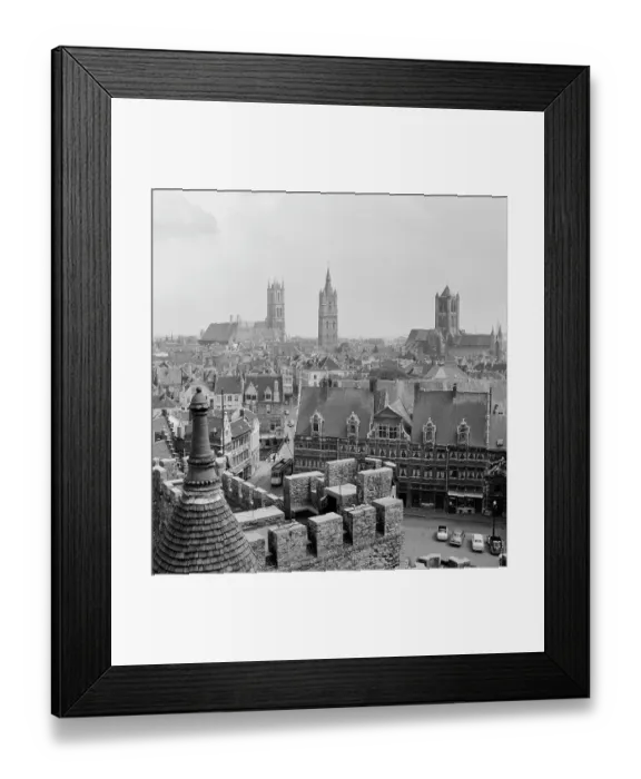 Framed Print : Landmarks of Ghent Framed Print : Landmarks of Ghent