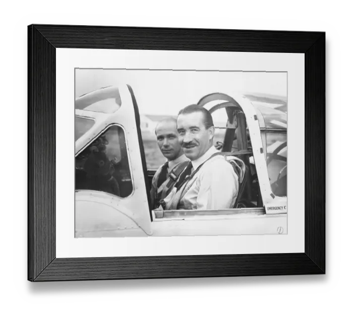 Framed Print : Luftwaffe Ace Adolf Galland trains with R.A.F Framed Print : Luftwaffe Ace Adolf Galland trains with R.A.F