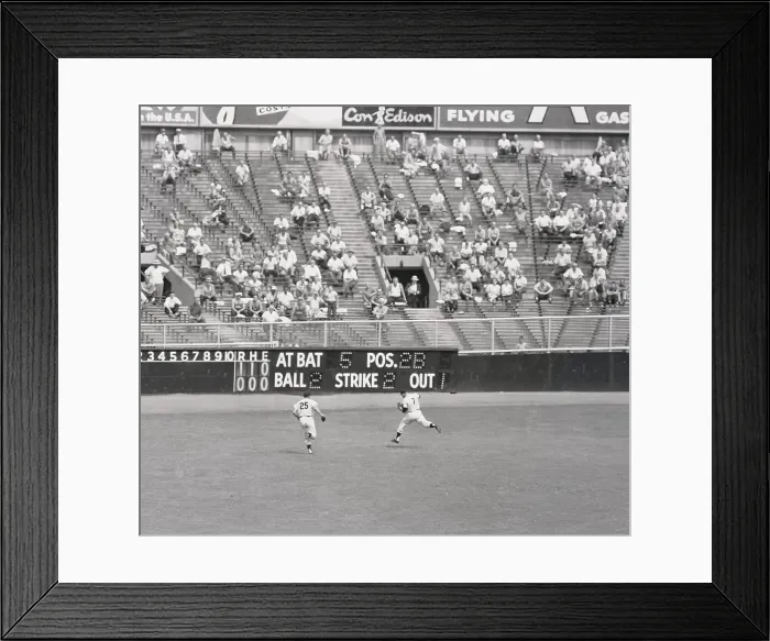 Framed Print : Mickey Mantle Playing Baseball at Stadium Framed Print : Mickey Mantle Playing Baseball at Stadium