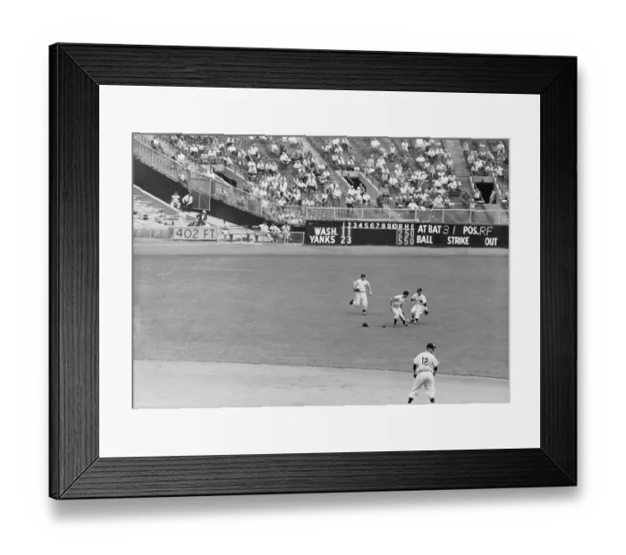 Framed Print : New York Yankees Missing a Catch Framed Print : New York Yankees Missing a Catch