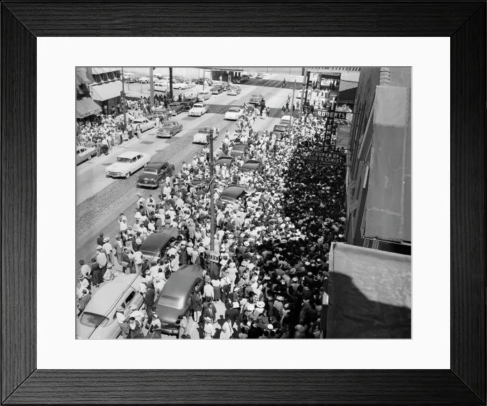 Framed Print : Mourners and Others at Emmett Till Funeral Framed Print : Mourners and Others at Emmett Till Funeral