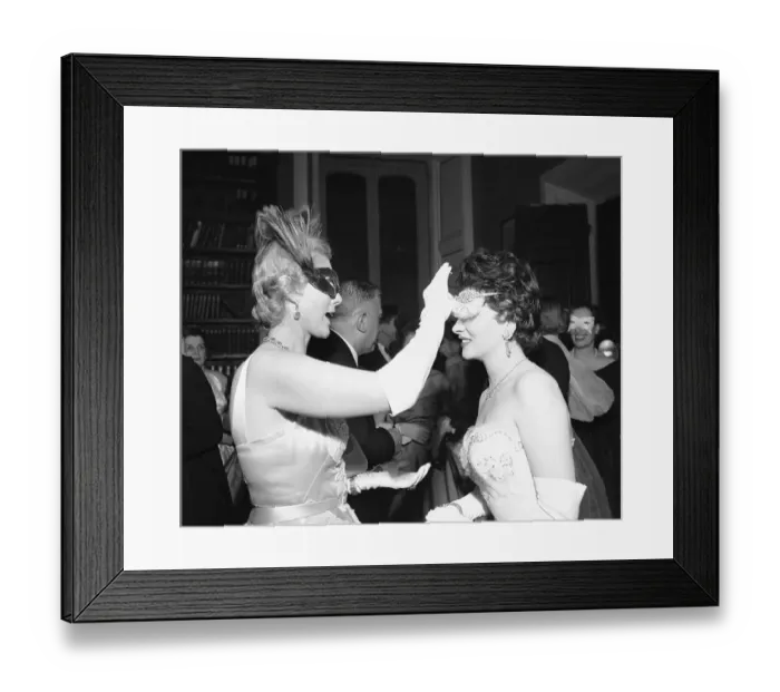 Framed Print : Gina Lollobrigida and Clare Boothe Luce Framed Print : Gina Lollobrigida and Clare Boothe Luce