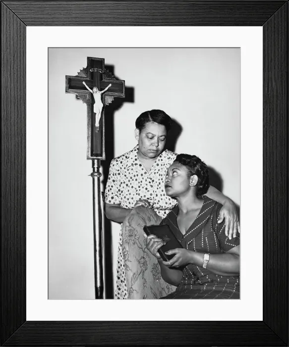 Framed Print : Alma Spearman & Mamie Till Framed Print : Alma Spearman & Mamie Till