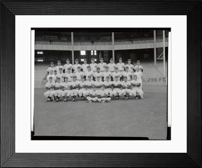 Framed Print : Portrait of New York Yankees Nineteen Fifty Five Framed Print : Portrait of New York Yankees Nineteen Fifty Five
