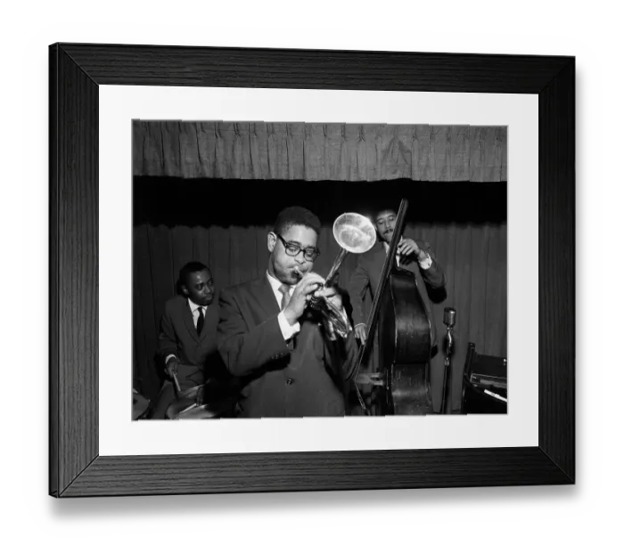 Framed Print : Dizzy Gillespie Performing Framed Print : Dizzy Gillespie Performing