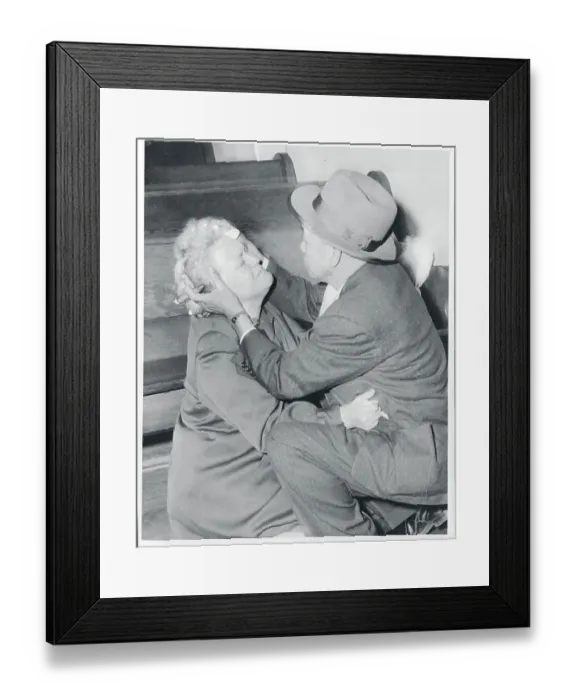 Framed Print : Husband Comforting Wife Framed Print : Husband Comforting Wife