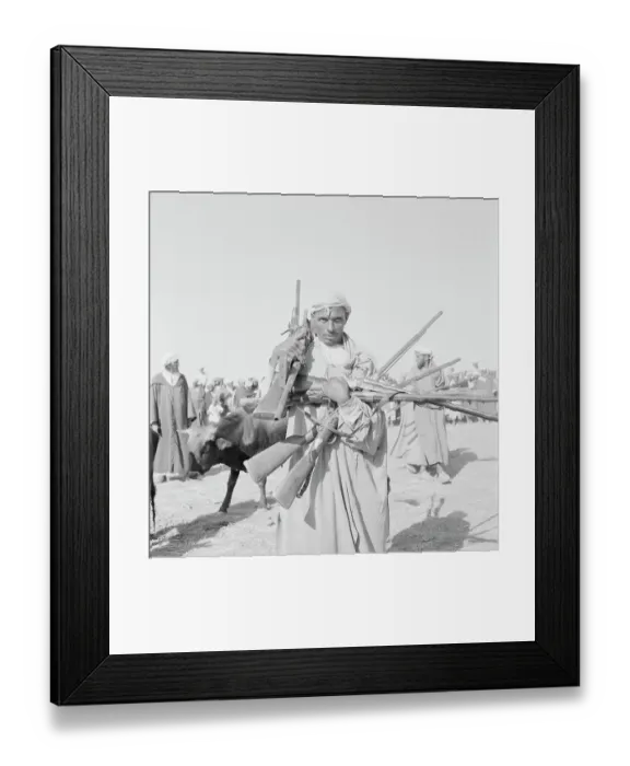 Framed Print : Smaala Tribesman Surrendering Rifles to French Framed Print : Smaala Tribesman Surrendering Rifles to French