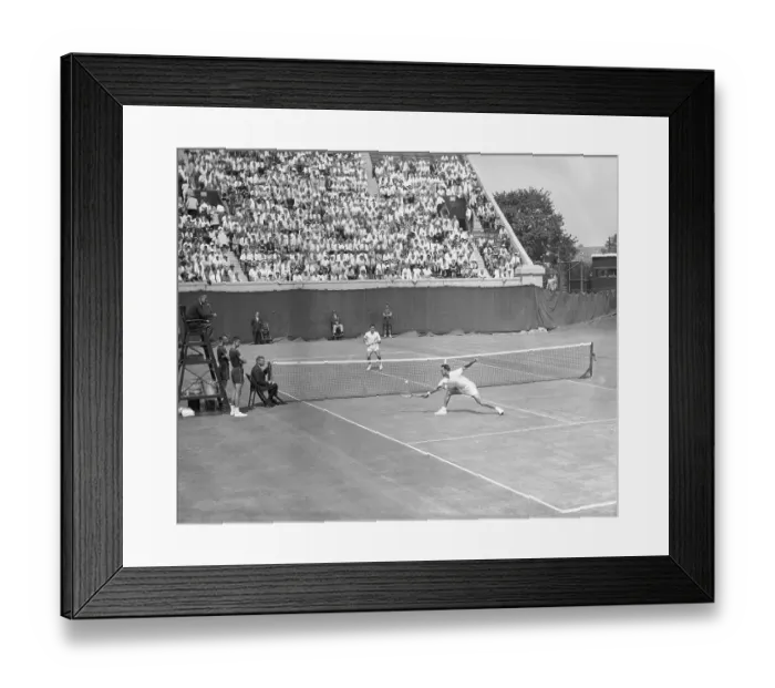 Framed Print : Vic Seixas and Ken Rosewall Playing Tennis Framed Print : Vic Seixas and Ken Rosewall Playing Tennis