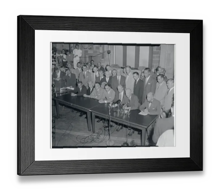 Framed Print : Dwight D. Eisenhower with Other Political Leaders Framed Print : Dwight D. Eisenhower with Other Political Leaders
