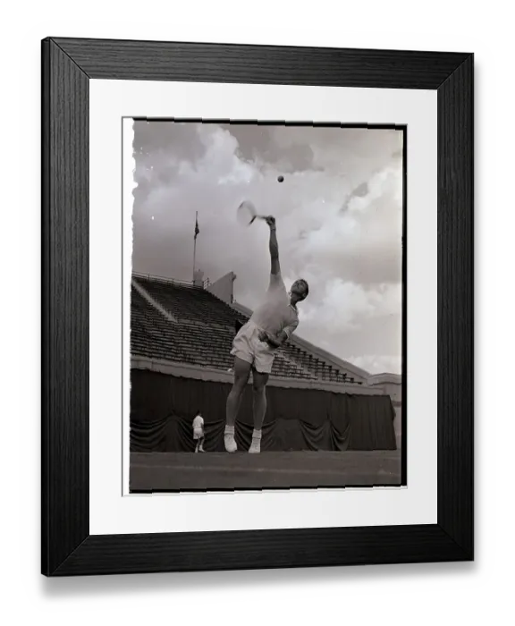 Framed Print : Action Shot of Tony Trabert Serving Framed Print : Action Shot of Tony Trabert Serving