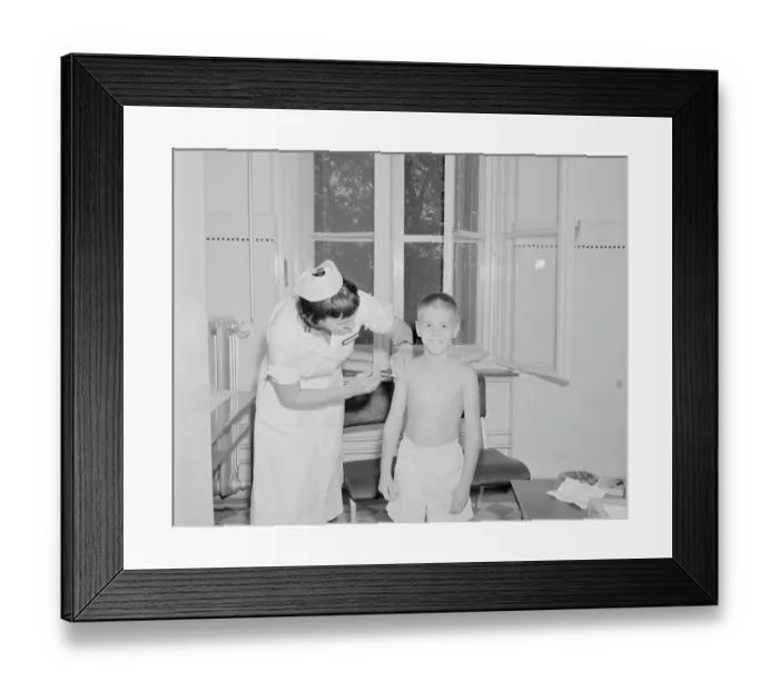 Framed Print : Child Receiving Polio Vaccination Framed Print : Child Receiving Polio Vaccination