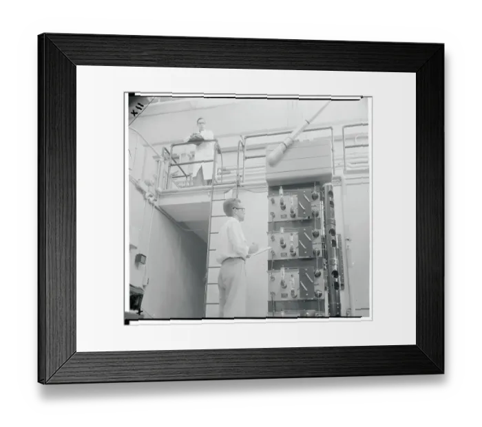 Framed Print : Engineers Working in Laboratory Framed Print : Engineers Working in Laboratory