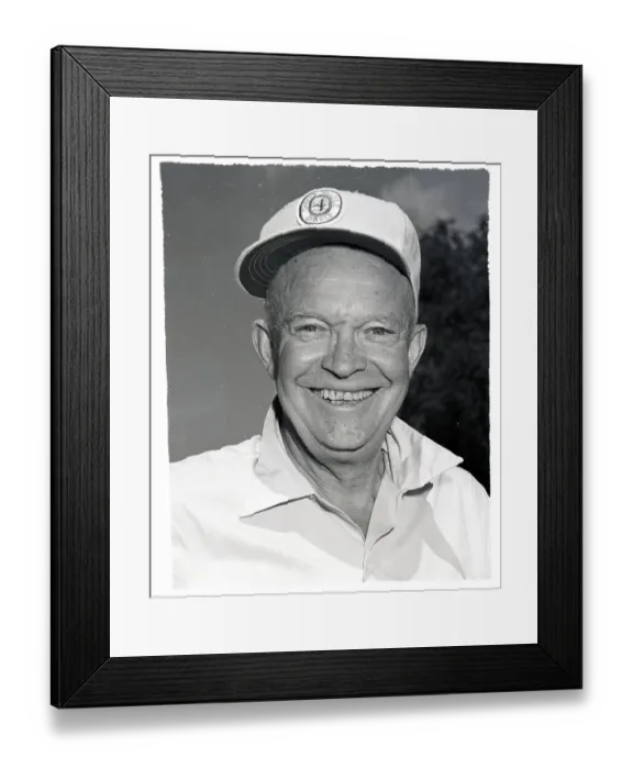 Framed Print : Eisenhower Golfing Headshot Framed Print : Eisenhower Golfing Headshot