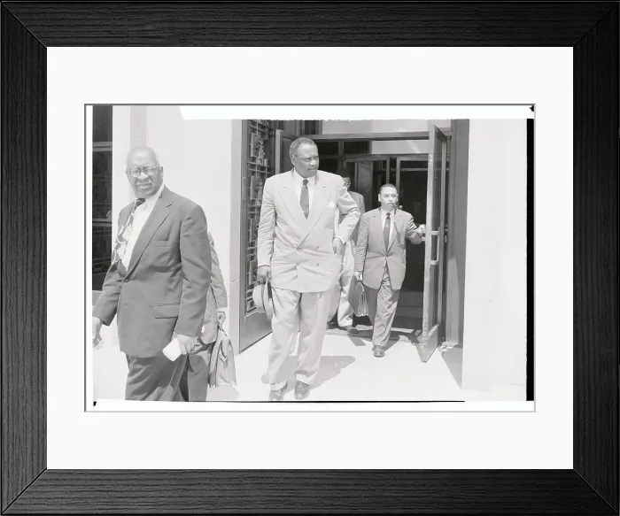 Framed Print : Singer Paul Robeson Walking Leaving Federal Courthouse Framed Print : Singer Paul Robeson Walking Leaving Federal Courthouse