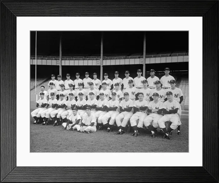 Framed Print : Team Portrait of the New York Yankees Framed Print : Team Portrait of the New York Yankees