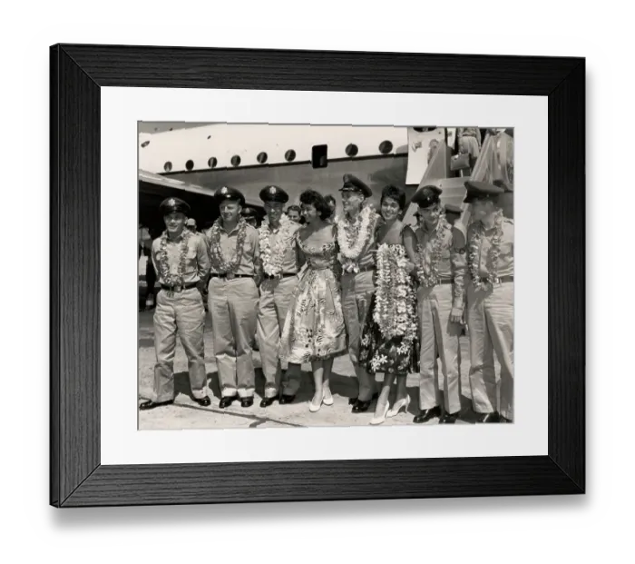 Framed Print : Freed Airmen In Honolulu Framed Print : Freed Airmen In Honolulu