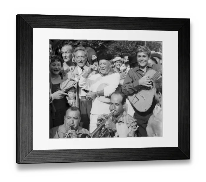 Framed Print : Picasso and Cocteau at Mock Bullfight Framed Print : Picasso and Cocteau at Mock Bullfight