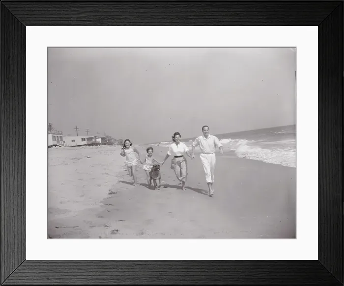 Framed Print : Rita Hayworth and Dick Haymes Running with Children Framed Print : Rita Hayworth and Dick Haymes Running with Children