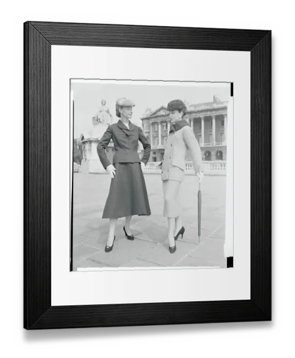 Framed Print : Castillo of Lanvin Winter Suits Framed Print : Castillo of Lanvin Winter Suits