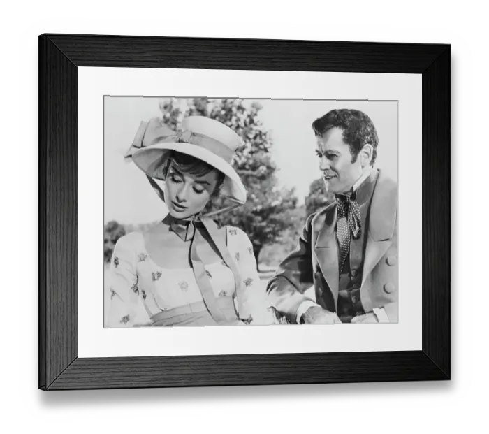 Framed Print : Audrey Hepburn and Henry Fonda in War and Peace Framed Print : Audrey Hepburn and Henry Fonda in War and Peace