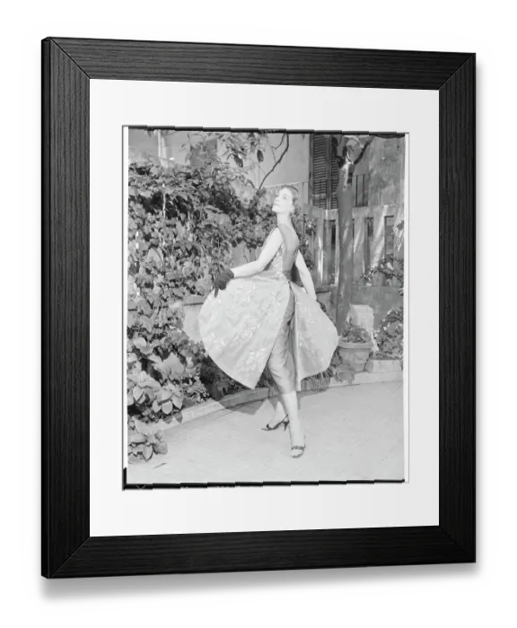 Framed Print : Model Wearing Butterfly Type Dress Framed Print : Model Wearing Butterfly Type Dress