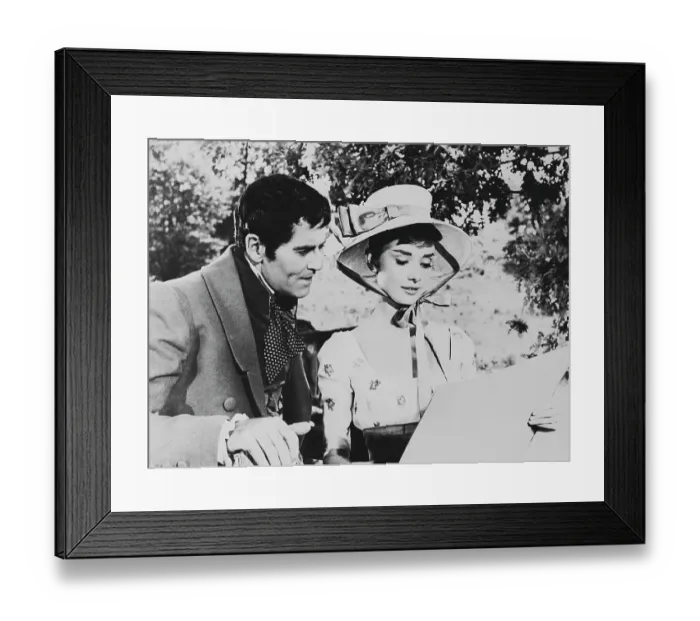 Framed Print : Audrey Hepburn and Henry Fonda in War and Peace Framed Print : Audrey Hepburn and Henry Fonda in War and Peace