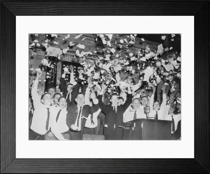 Framed Print : Congressional Pages Throwing Papers into the Air Framed Print : Congressional Pages Throwing Papers into the Air