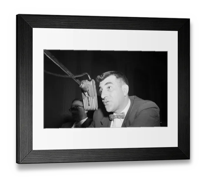 Framed Print : Philip Koritz Speaking into Microphone Framed Print : Philip Koritz Speaking into Microphone
