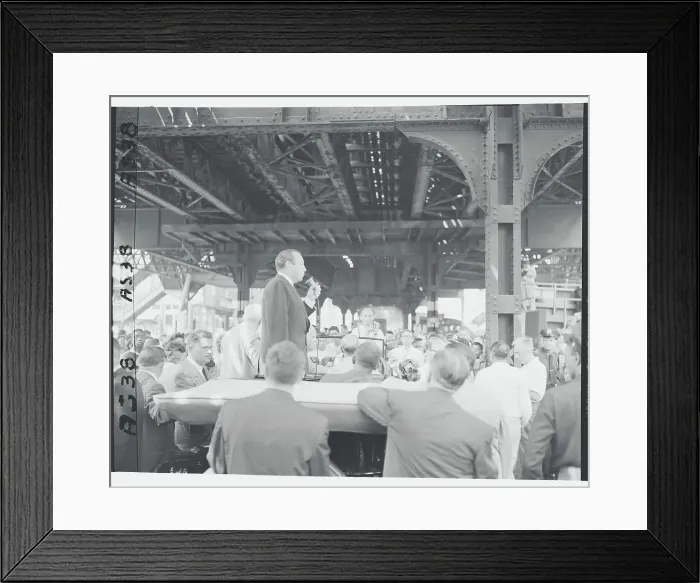 Framed Print : Robert Wagner Giving a Speech Framed Print : Robert Wagner Giving a Speech