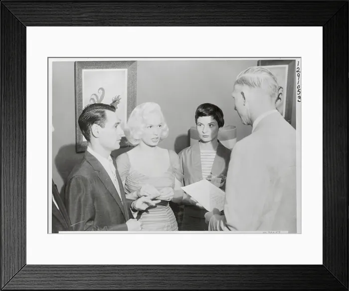 Framed Print : Mamie Van Doren and Ray Anthony During Their Marriage Ceremony Framed Print : Mamie Van Doren and Ray Anthony During Their Marriage Ceremony