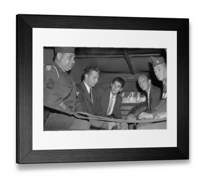Framed Print : Prisoners Waiting Inside a Military Truck Framed Print : Prisoners Waiting Inside a Military Truck